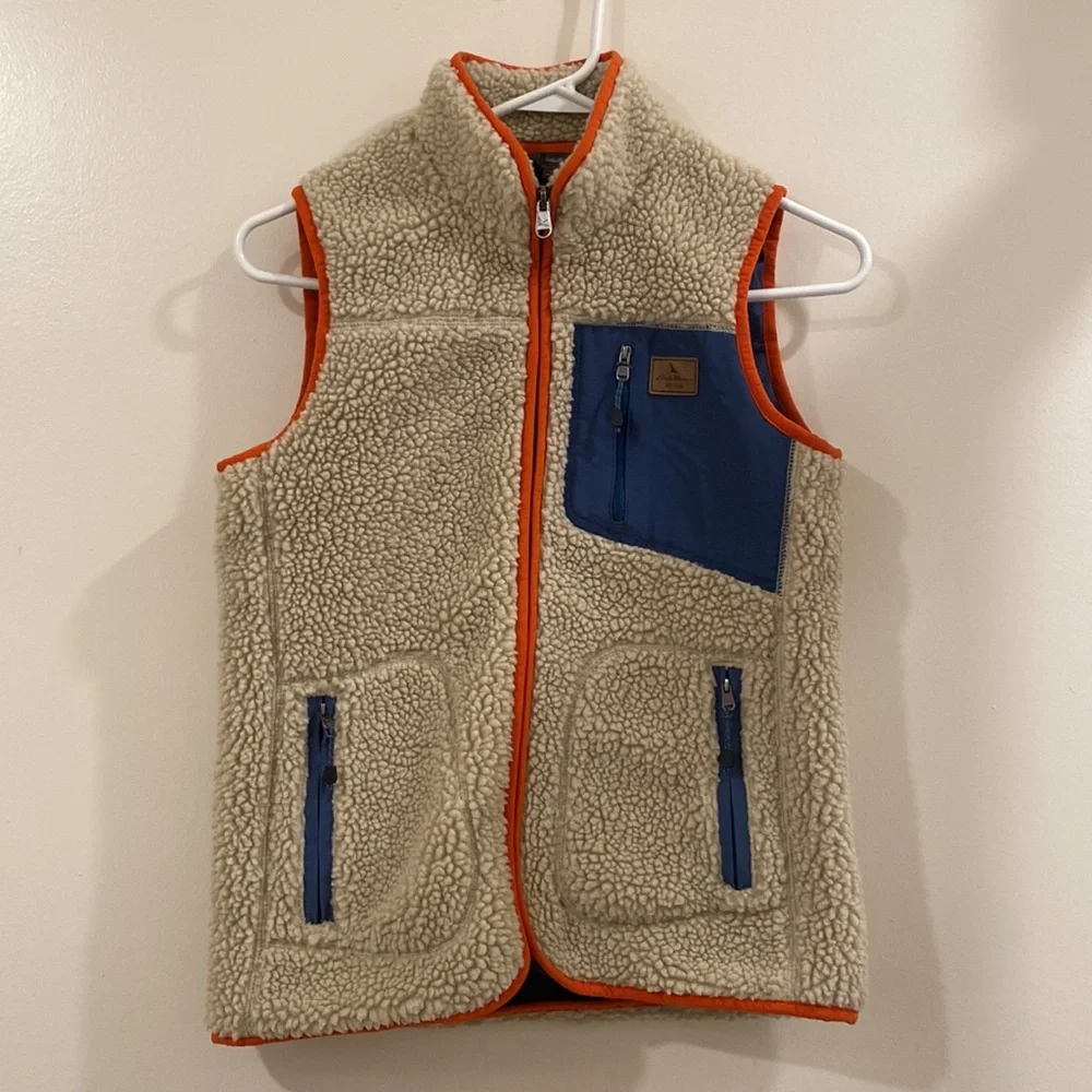 Eddie Bauer- Fur Vest. Size XS. - Picture 1 of 8